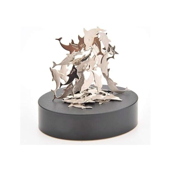 Escultura magnética de escritorio PowerTRC delfines