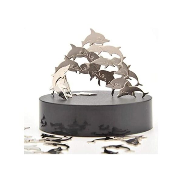 Escultura magnética de escritorio PowerTRC delfines