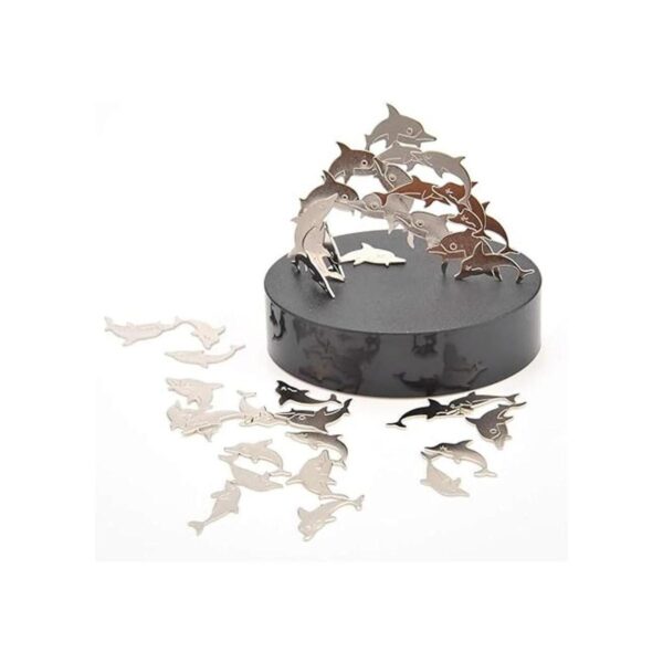 Escultura magnética de escritorio PowerTRC delfines