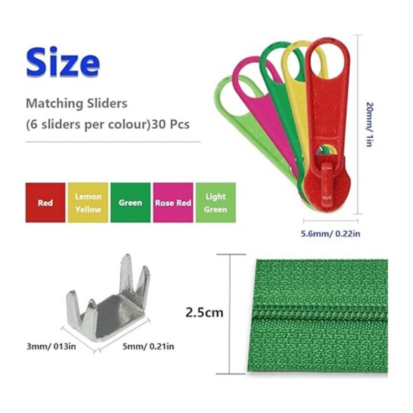 Cremalleras de nailon 3 para coser en bobina 13.5 yardas