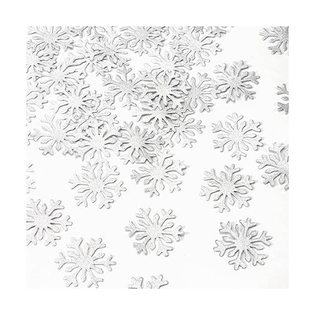 Copo de nieve blanco nieve decoraciones de fiesta de