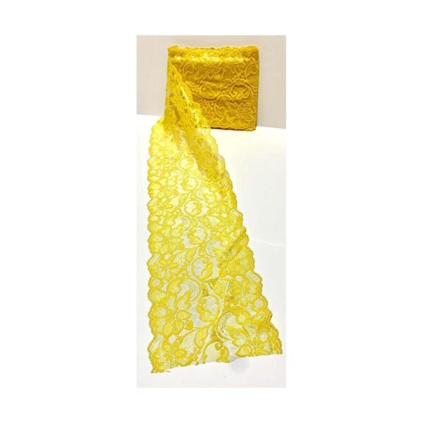 Cinta de tela de encaje elástico de 49.9 x 4.9 ft color