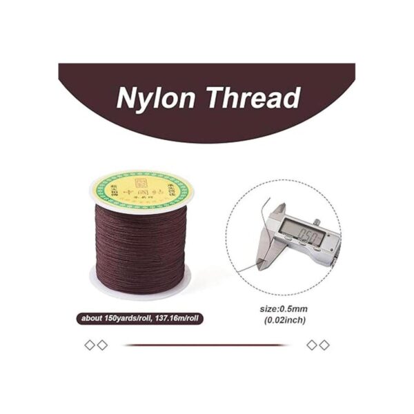 Pandahall Cuerda de cuentas de nailon de 150 yardas de_2