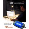Luz de libro recargable 3 niveles de brillo 3_3