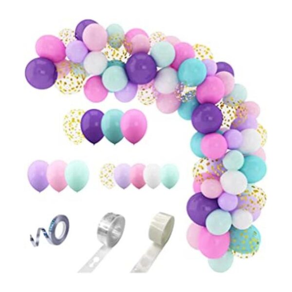 Juego de 168 globos para guirnalda de arco de unicornio_1