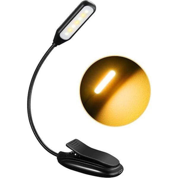 Luz de libro recargable 3 niveles de brillo 3_1