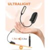 Luz de libro recargable 3 niveles de brillo 3_4