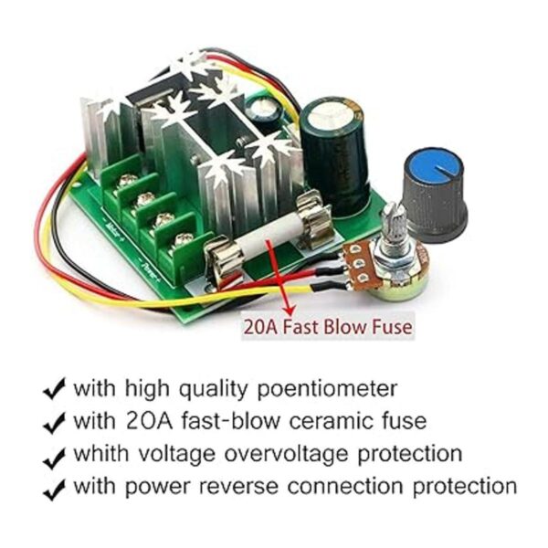 Controlador de velocidad del motor 6V90V DC Bomba de motor