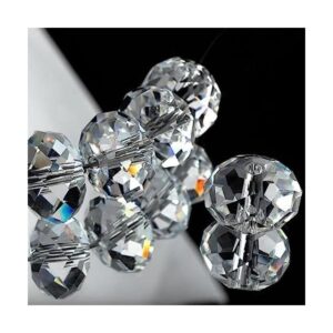 Dowarm Cuentas de cristal de 0.39 pulgadas para hacer