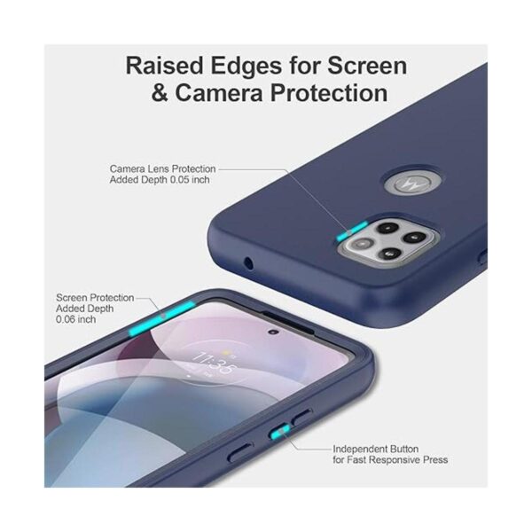 Funda protectora para Motorola One 5G Ace con protector de_4