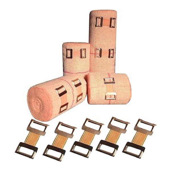 Comfortmedi Paquete de 50 clips Clip elástico marrón de_5
