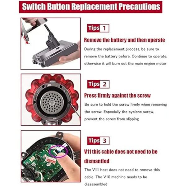 ODASHEN Accesorios de botón de interruptor de encendido_5