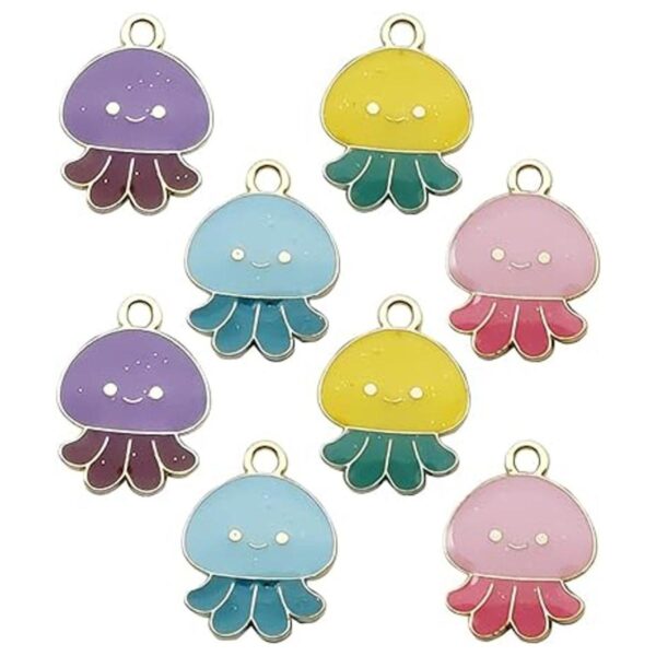 Monnel M363E Colgantes de pulsera de medusas pequeñas de_2