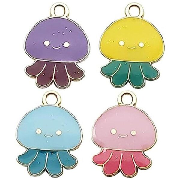 Monnel M363E Colgantes de pulsera de medusas pequeñas de_1
