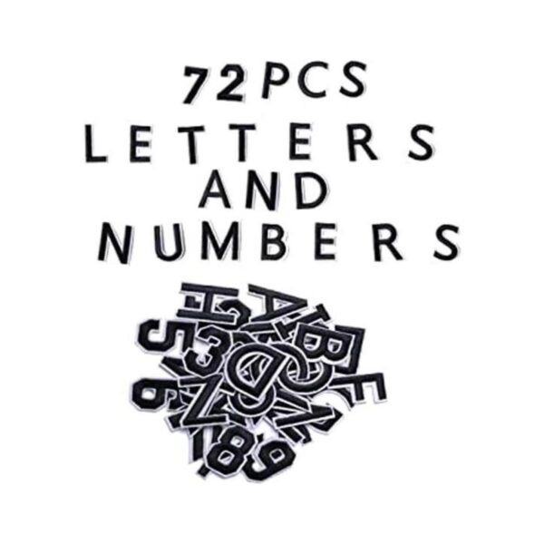 Harsgs 72 piezas de parches de números de letras_1
