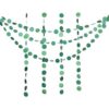 Guzon Guirnalda de papel verde con diseño de círculo_1