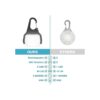 Collar de luz para perro 50 lúmenes para caminar