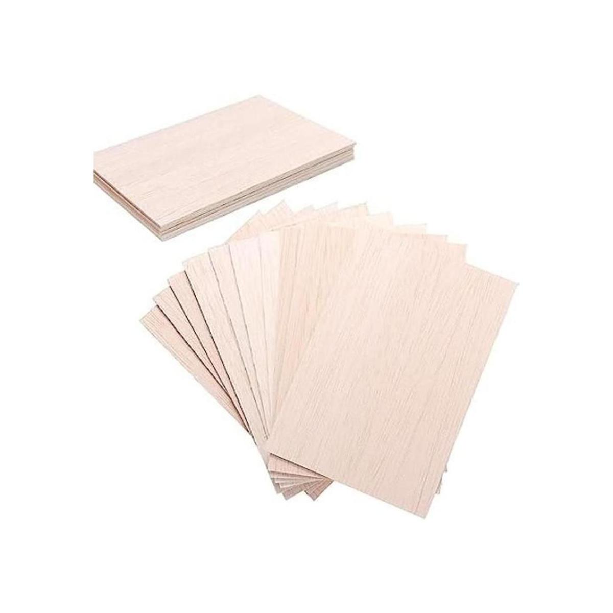 Madera sin acabar paquete de 15 hojas de tilo hojas