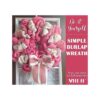Midi Ribbon Cinta rosa intenso con alambre de 1.5