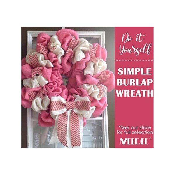 Midi Ribbon Cinta rosa intenso con alambre de 1.5