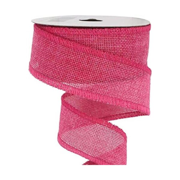 Midi Ribbon Cinta rosa intenso con alambre de 1.5
