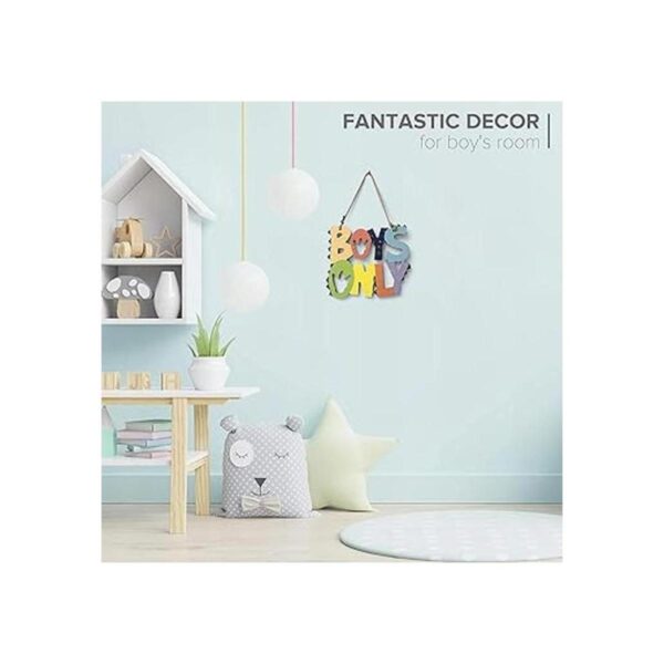 HnJOY Decoración de pared de madera para niños diseño de_4