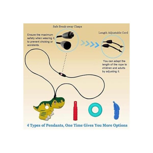 Collares masticables para adultos paquete de 4 collares_5
