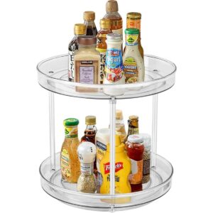 Lazy Susan Bandeja giratoria de 2 niveles para especias