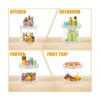 Lazy Susan Bandeja giratoria de 2 niveles para especias