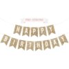 Pancarta preencordada de feliz cumpleaños sin bricolaje