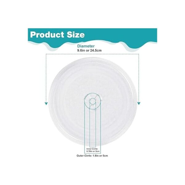 Gemroom Farberware Galanz Bandeja pequeña de cristal para_2