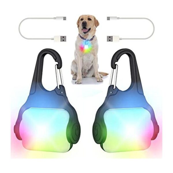 Luces para perros para caminar nocturno luz de collar de