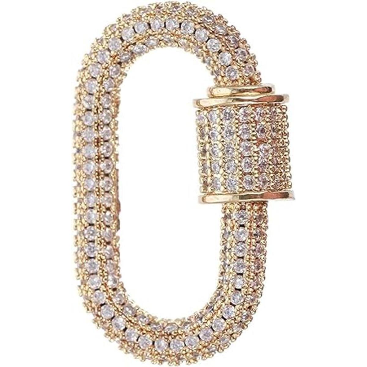 Healifty Cierre de collar con diamantes de imitación de