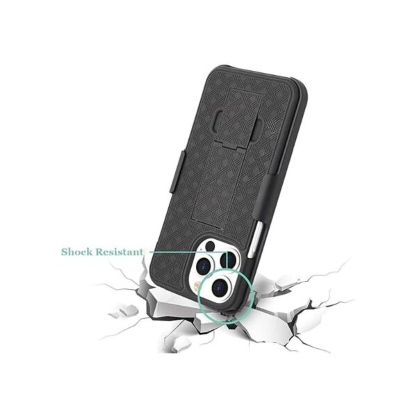 Fingic Funda compatible con iPhone 13 Pro 5G con clip de_3