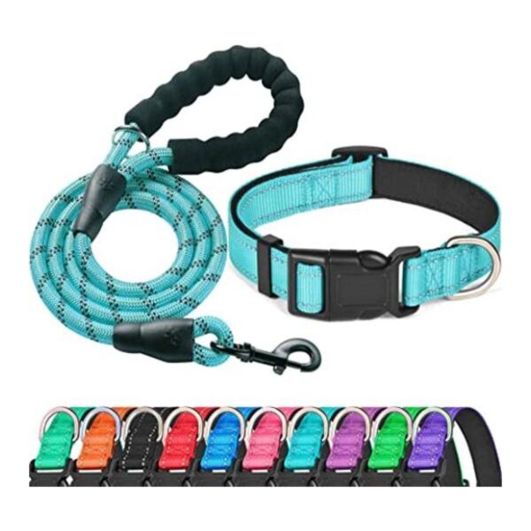 Ladoogo Collar reflectante para perro acolchado con