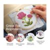 Kits de punto de cruz para principiantes tema de flores