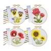 Kits de punto de cruz para principiantes tema de flores