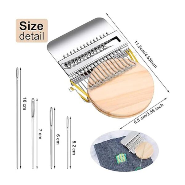 Darning Mini máquina de telar de 14 ganchos telar de