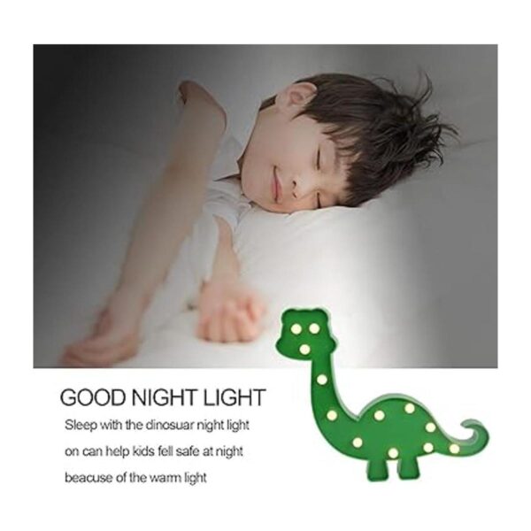 Glintee Luz nocturna de dinosaurio decoración de fiesta