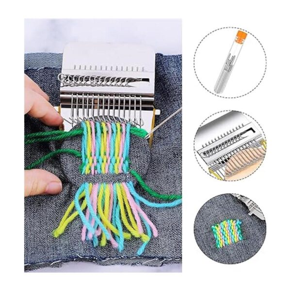 Darning Mini máquina de telar de 14 ganchos telar de