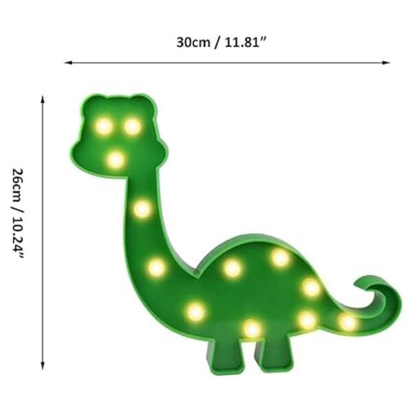 Glintee Luz nocturna de dinosaurio decoración de fiesta