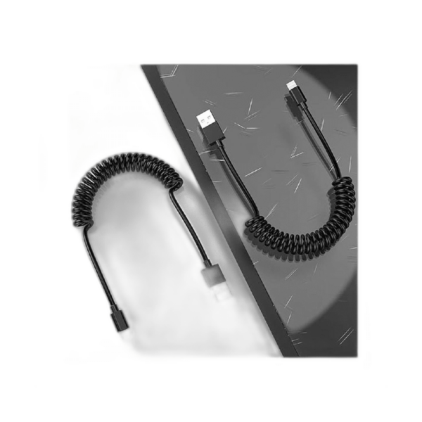 MTAKYI Cable Lightning en espiral para coche paquete de_1