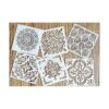 OBUY Plantilla reutilizable de pintura cortada con láser_1