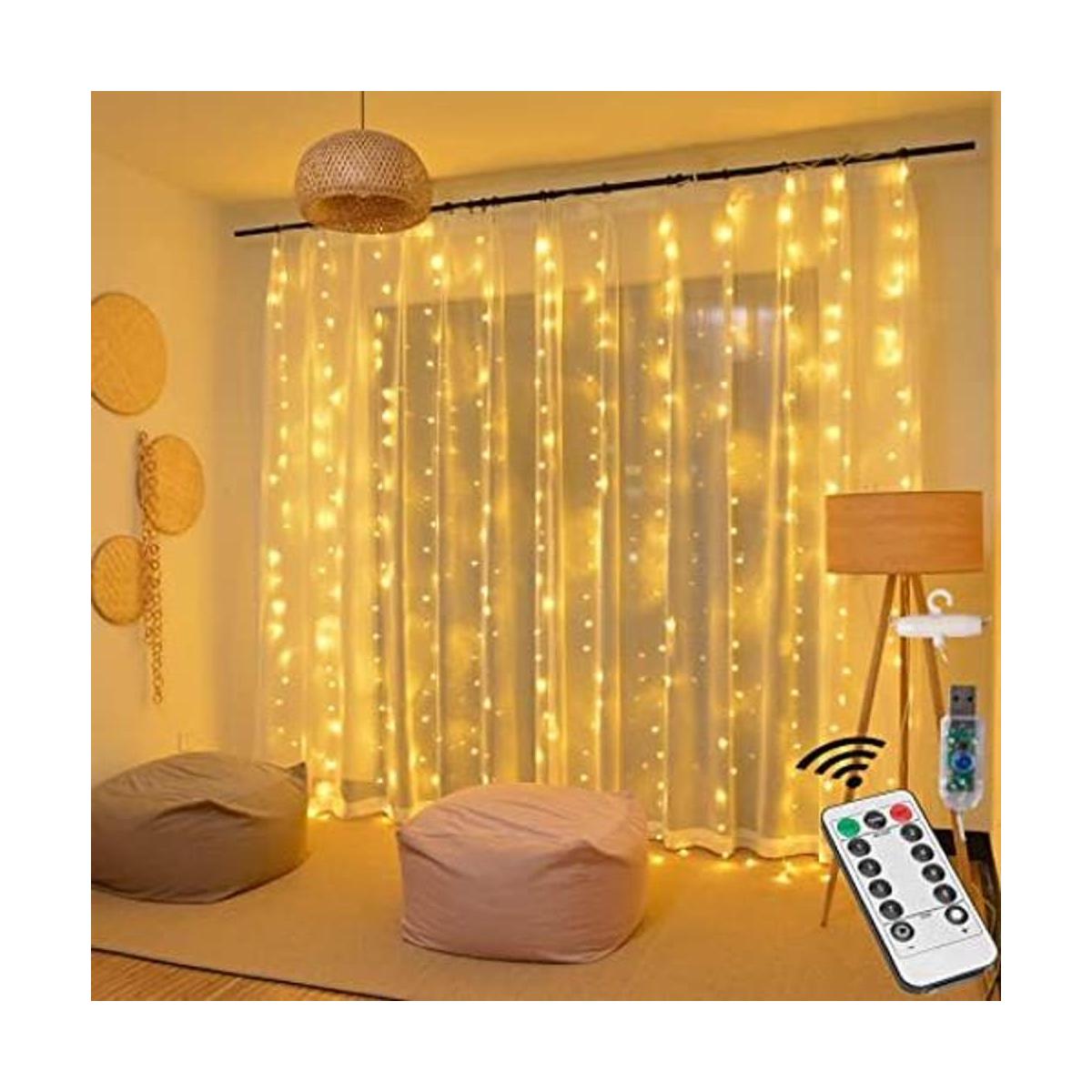 Luces LED de cortina de hadas luces colgantes de pared