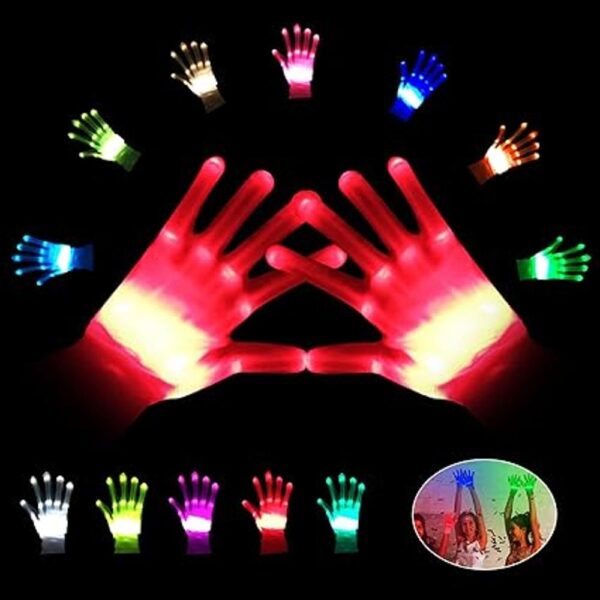 GLEDLOVES Guantes LED guantes con luz LED para niños_6