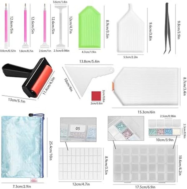Tomorotec Kit completo de pintura de diamante 5D