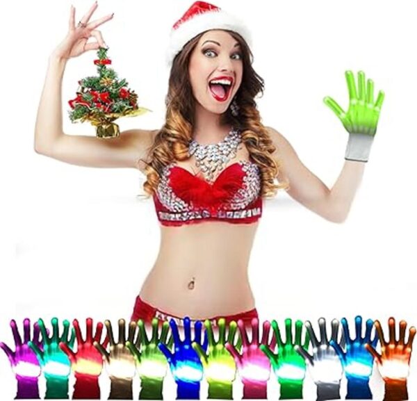 GLEDLOVES Guantes LED guantes con luz LED para niños_3
