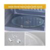 MFJUNS Placa de cristal para microondas pequeña de 9.6 in