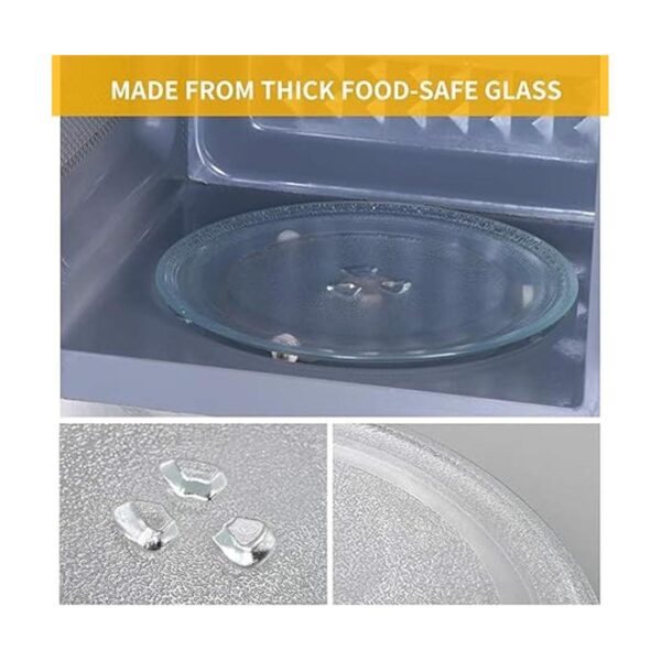 MFJUNS Placa de cristal para microondas pequeña de 9.6 in