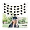 Guirnalda de gorra de graduación negra de fieltro 4